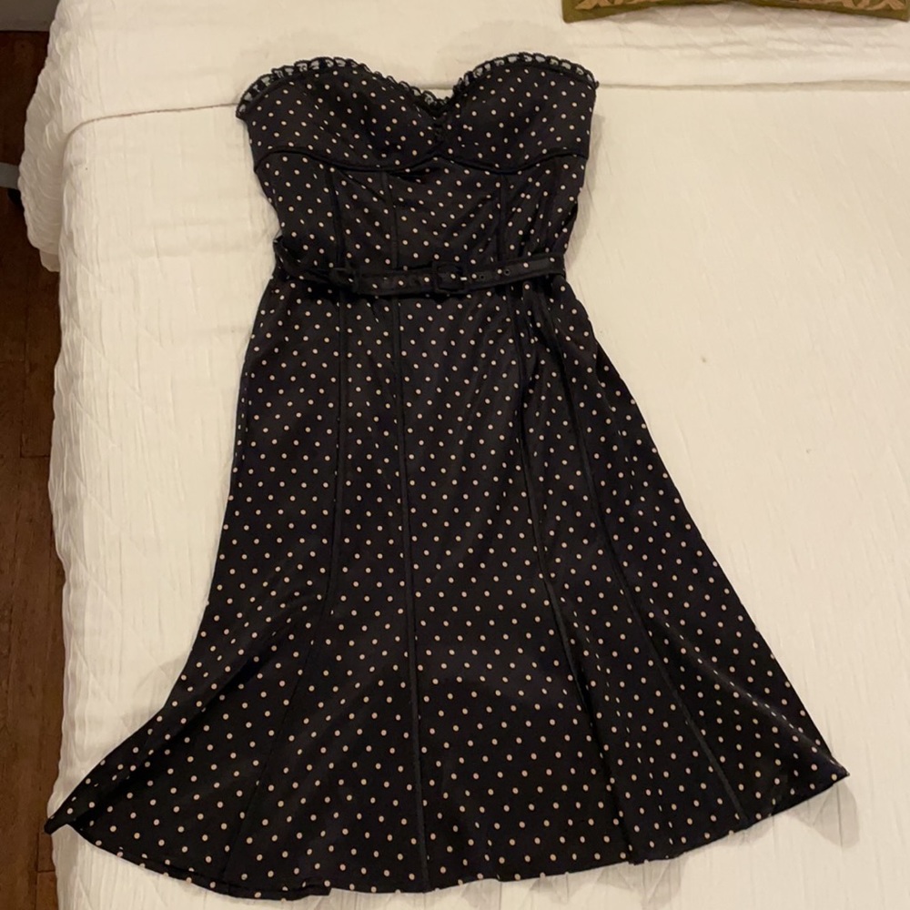 Bebe retro polka dot vintage dress